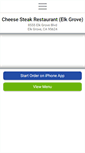Mobile Screenshot of cheesesteakelkgrove.com